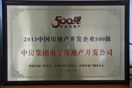 A4、2013中國房地產(chǎn)開發(fā)企業(yè)500強
